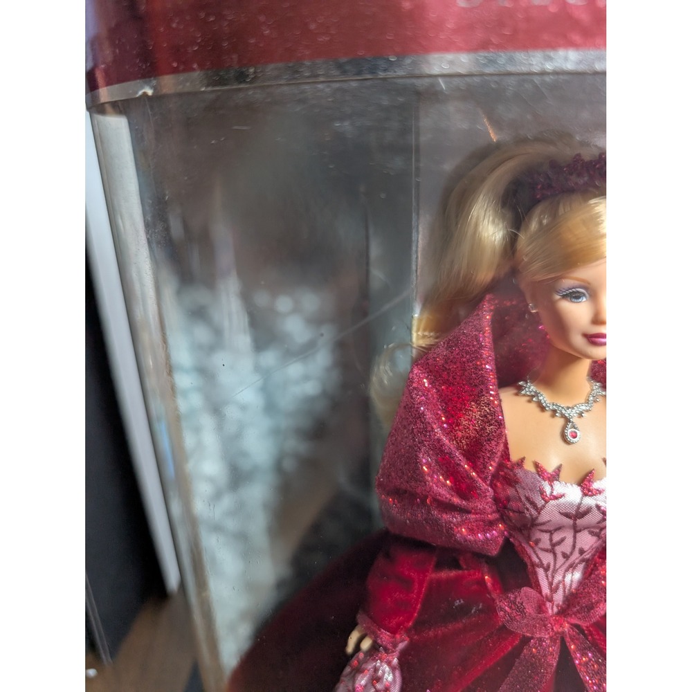 Mattel Barbie Holiday Celebration 2002 Special Edition Fashion Doll Red Dress - Picture 7 of 8